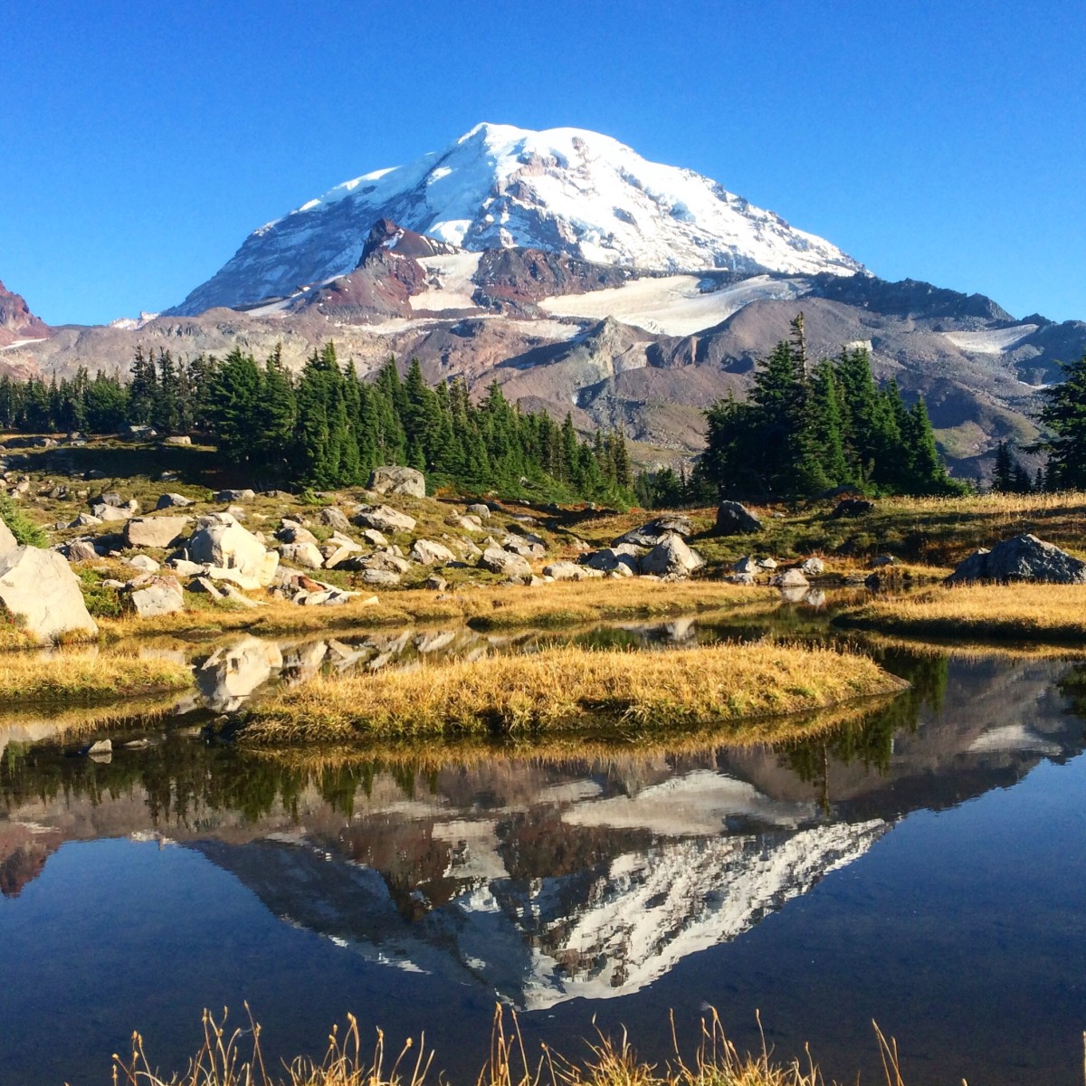 Mount Rainier, Mowich Lake Overnighter
