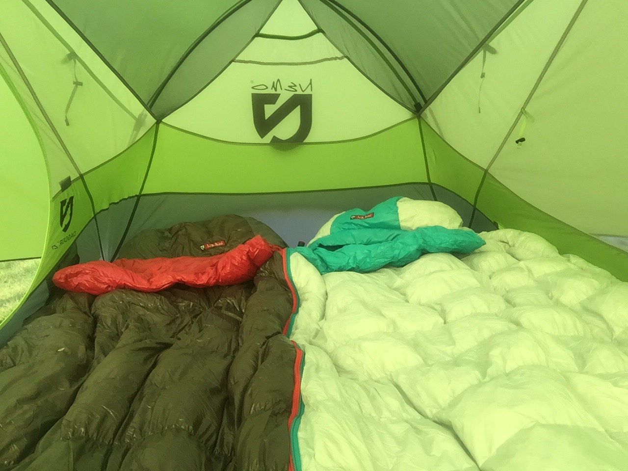 zip together sleeping bags